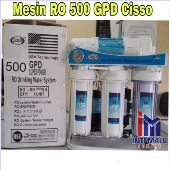 [New] Mesin Ro 500 Gpd Cisso Filter Air Minum Cisso 500 Gpd Revenses Osmosis