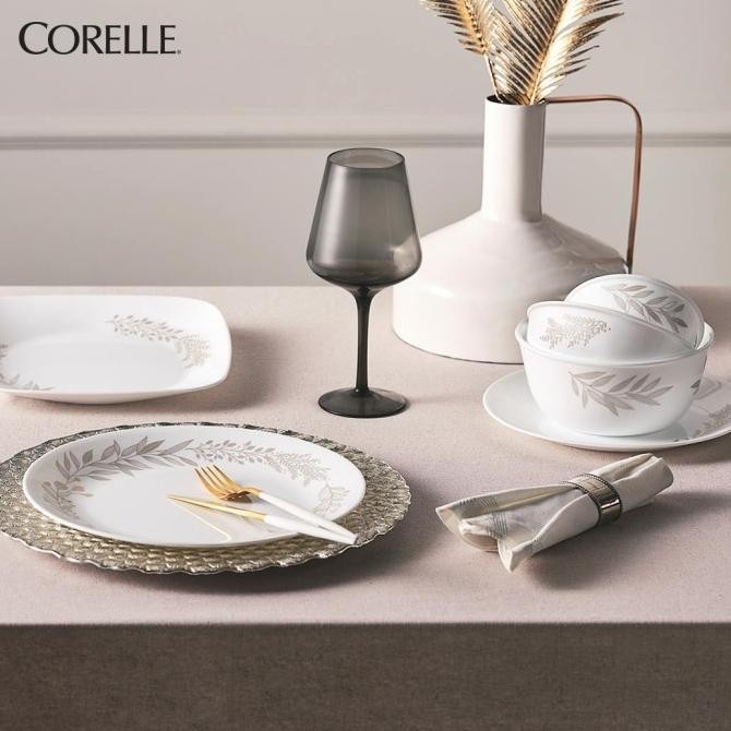 [Baru] Corelle Silver Crown Dinner Set / Set Piring Makan