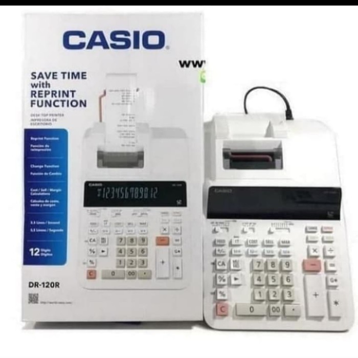 

Ready KALKULATOR CASIO DR 120R GARANSI CASIO ASLI