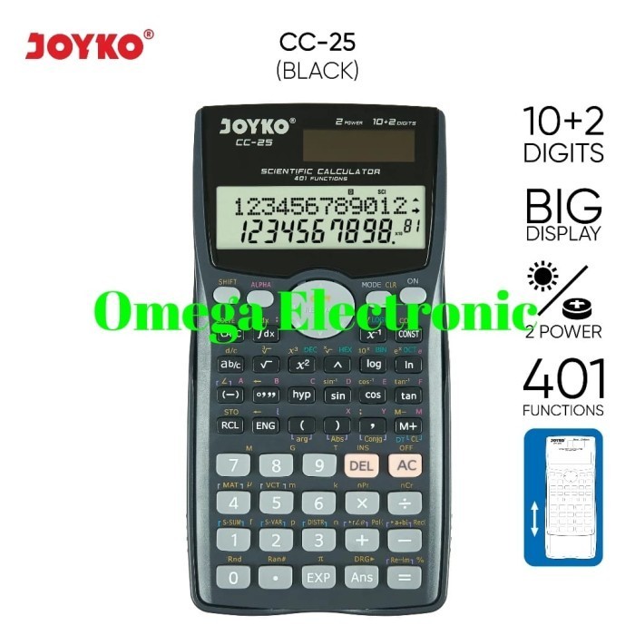 

Ready JOYKO CC-25 - Kalkulator Sekolah / Scientific Calculator CC25 Kuliah
