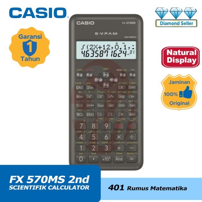 

Ready KALKULATOR CASIO FX 570MS