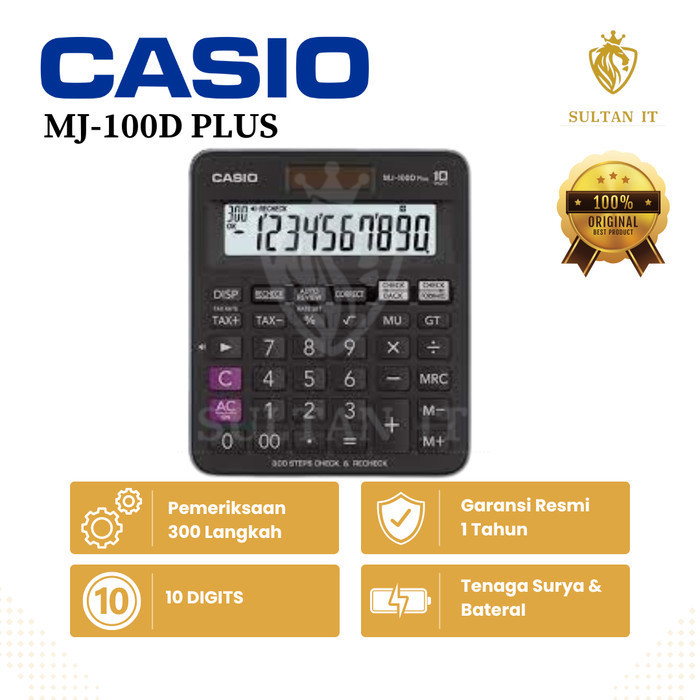 

Ready Kalkulator Casio MJ 100 D Plus CHECK CORRECT Original