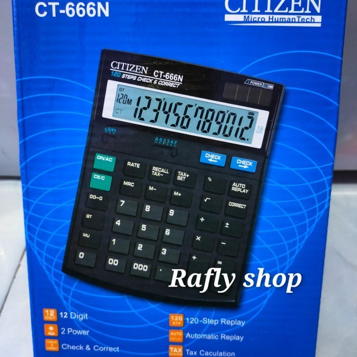 

Ready kalkulator citizen ct 666n 12 digit