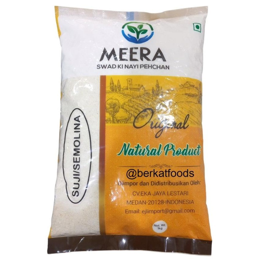 

Sooji 1Kg / Suji / Tepung Semolina / Samolina Flour/Samid Meera India