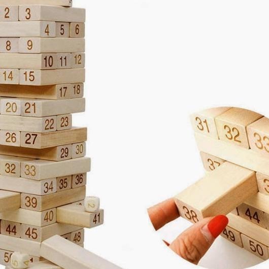 Mainan Susun Balok Kayu Dono Stako Besar / Wooden Stao Big