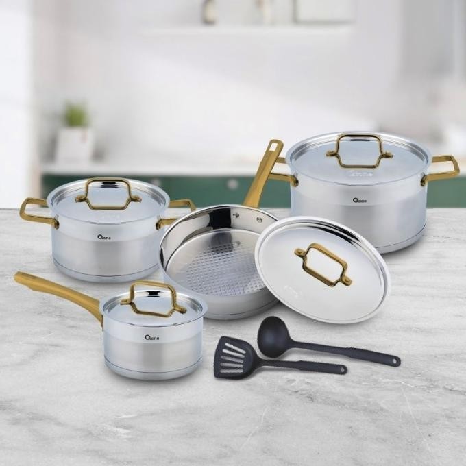 [New] Oxone Ox-987Go Premium Cookware Set Gold / Horeca Panci Set Ox987Go