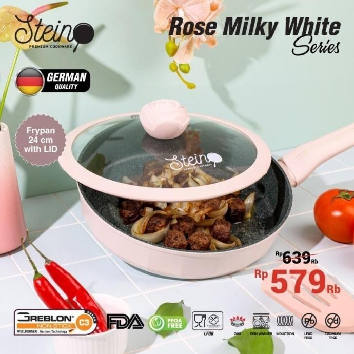 [Ready] Stein Cookware Glamour Rose Series 4 In 1 Complete Set