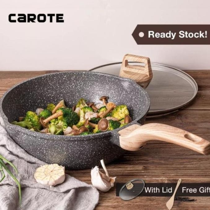 [Promo] Stock Carote Deep Fry Pan 28 Cm Dengan Tutup