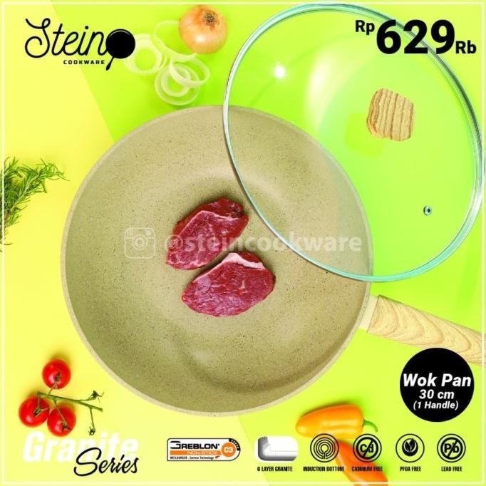 [Ready Stock] Stein Cookware Wok 30 Cm