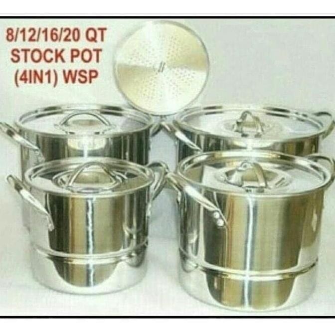 [Ready] Panci Stockpot Steamer 4 In 1 Supra / Dandang Nasi