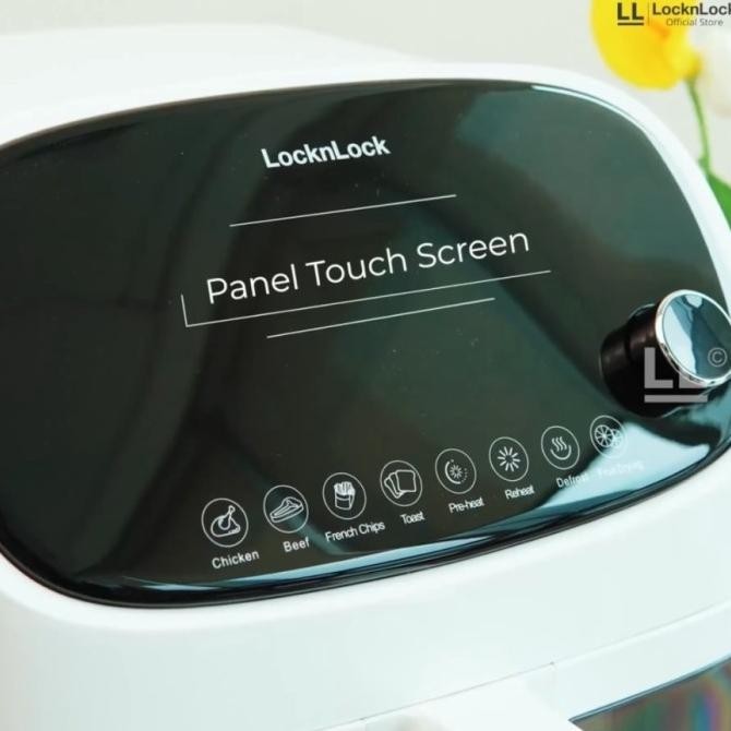 [Ready Stock] Lock And Lock Ejf216 Wht Air Fryer Digital Lock N Lock Ejf 216Wht