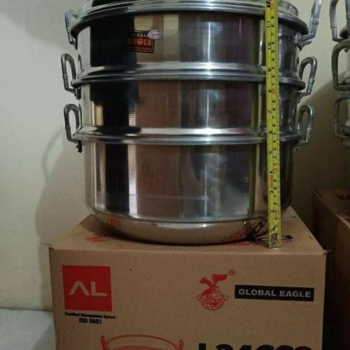 [Promo] - Klakat Susun 3 Global Eagle / Jawa - Panci Kukus Susun 3 - Langseng