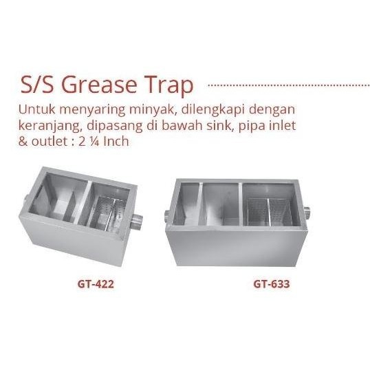 [Baru] S/S Grease Trap Getra Gt633 / Saringan Minyak Original Getra Gt 633