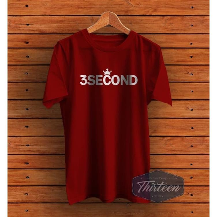 Kaos 3Second 3Second Three Second Baju Anak Dewasa Pria Wanita