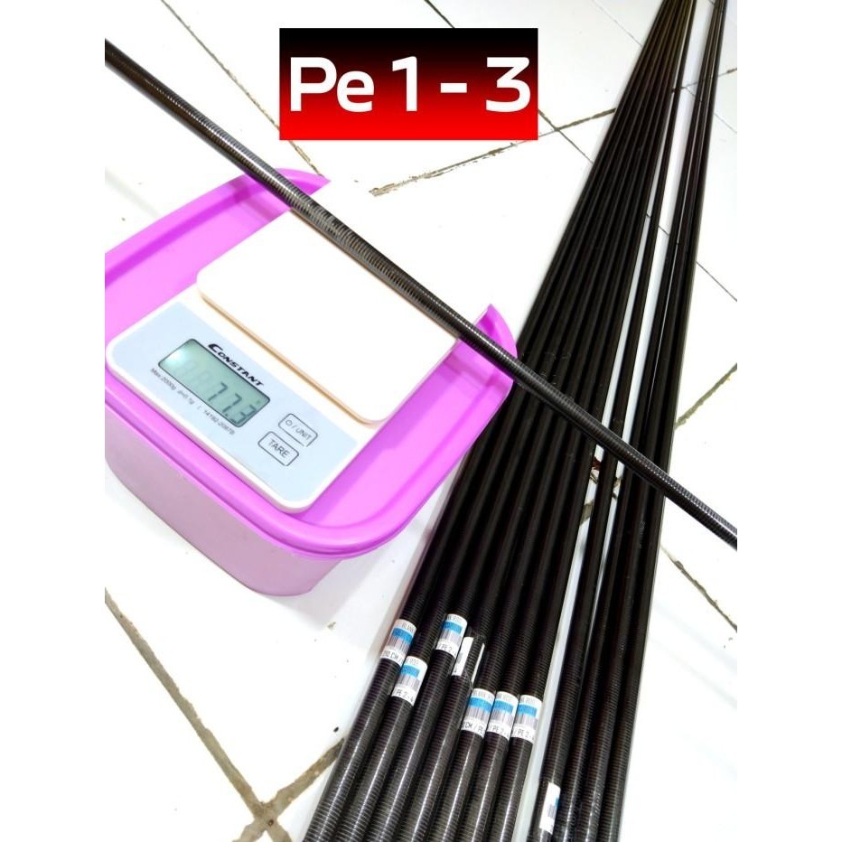 BLANK HOLLOW JORAN ROD CARBON ULIR CASTING KOLAM GALATAMA 210 CM Premium