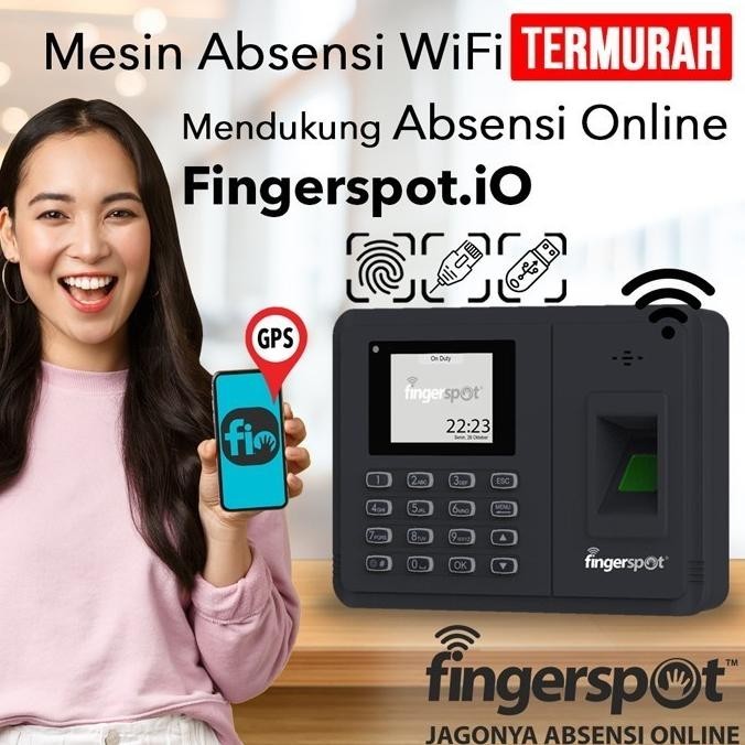 [Ready Stock] Fingerspot Revo W-231N Wifi Attendance Machine