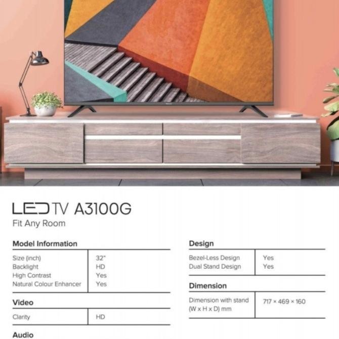 [New] Hisense Tv Led 32 Inch Digital Tv New Garansi 4 Tahun