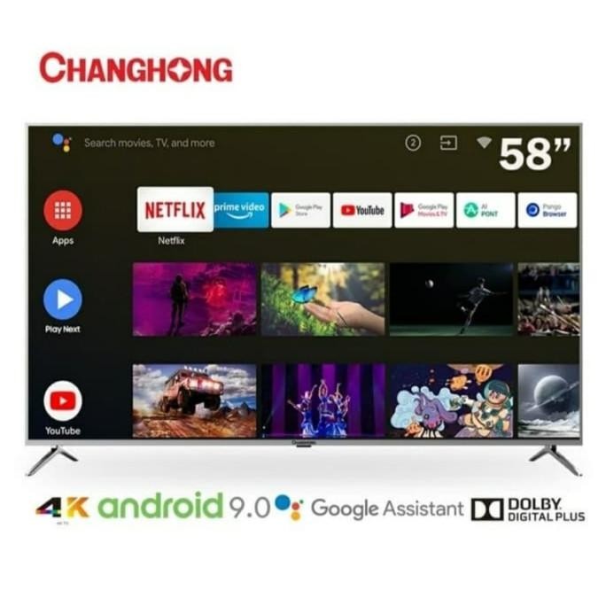 [Promo] Led Changhong 58H7 Uhd 4K Android Tv Versi 9.0 & Digital Dvb - T2