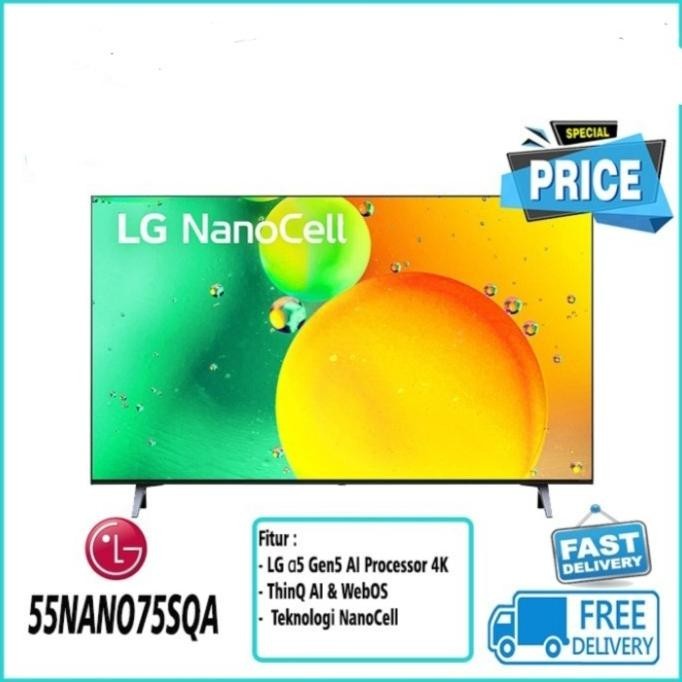 [Promo] Lg Nano Cell 55 Inch 55Nano75 Smart Tv Digital 55" Remote Pointer
