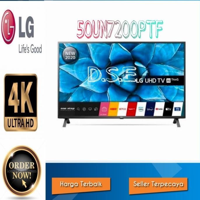 [Ready Stock] Lg Tv 50Un7200Ptf Smart Tv 50 Inch Ai Thinq 4K Uhd Garansi Resmi