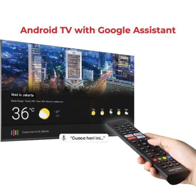 [Ready] Polytron Smart Android Tv Pld32Bag9953 + Soundbar / 32Bag9953