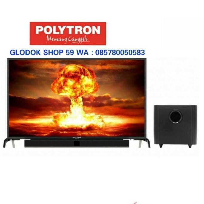 [Promo] Led Tv Polytron Pld 50 Bv8758 Full Hd Cinemax Soundbar 50 Inch New
