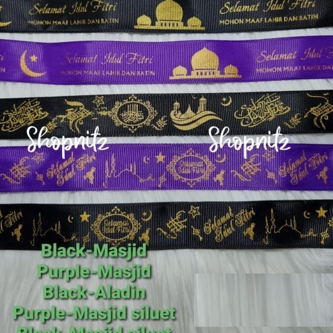 

Pita Hampers Lebaran Parcel Idul Fitri Pita Sateen Tali 2.5 cm