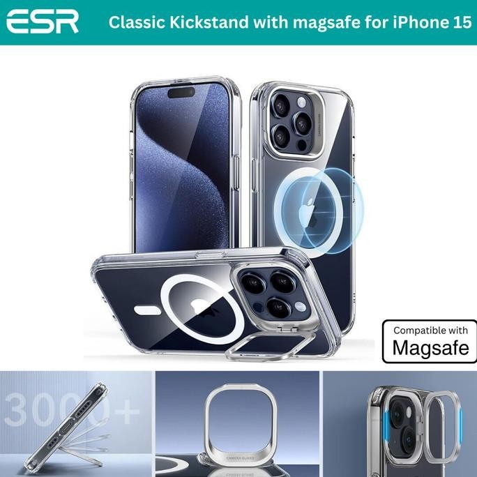 Esr Classic Kickstand Case Magsafe Iphone 15 15 Plus 15 Pro 15 Promax