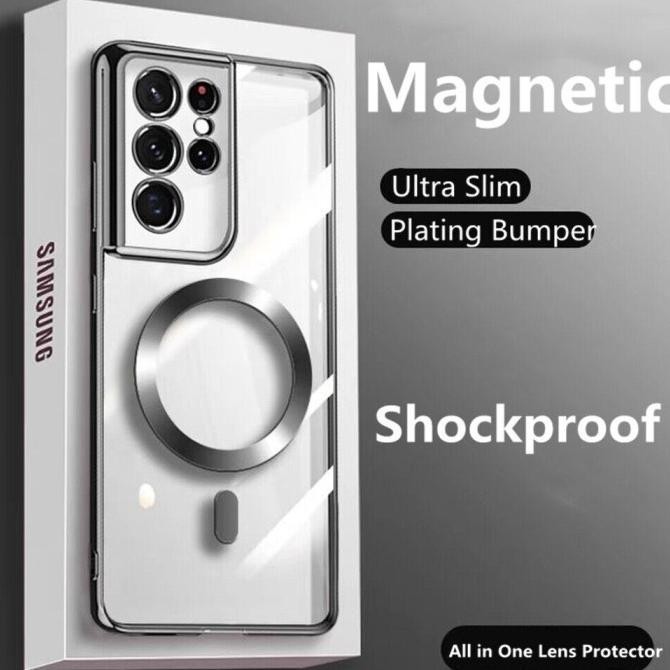 Case Samsung Galaxy Note 20 Note 20 Ultra Plating Magsafe Cover Casing