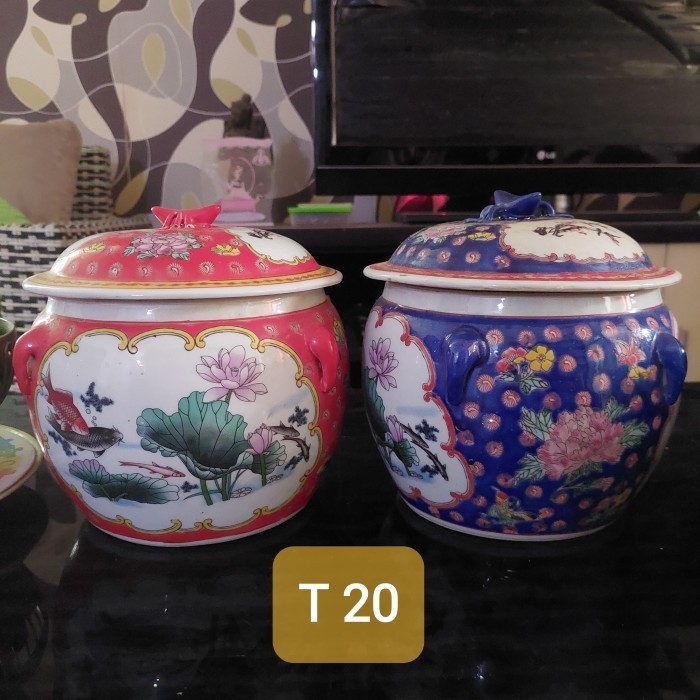 Gra Guci Keramik Import Pakai Penutup