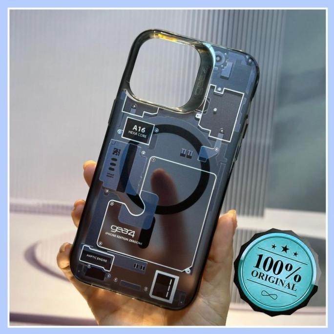 Iphone 15 Pro Max Plus Case Mesin Gear Magsafe Original Hard Soft Tpu