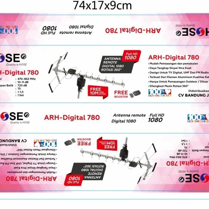 Antena digital tv rotasi Hose Dgt-780