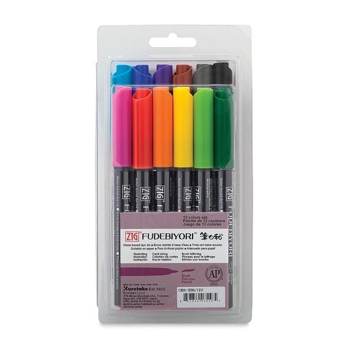 

HARGA DISC - Zig Fudebiyori set 12 color / CBK-55N-12V