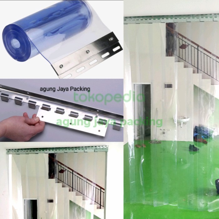TIRAI PVC TIRAI TIRAI PLASTIK BENING GORDENG PLASTIK PVC STRIP CURTAIN