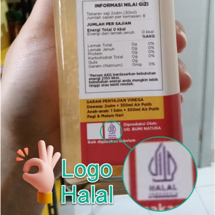 

Finega Vinega Cuka Apel / Nanas / Lemon 1 liter Botol Kaca Halal K02
