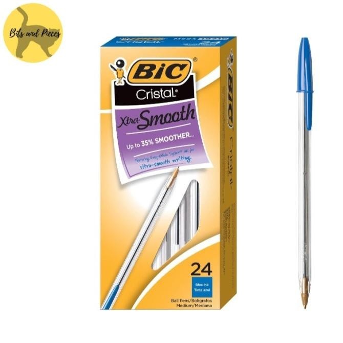 

NEW Bolpen BIC Cristal Xtra Smooth 1.0 mm Blue (Box isi 24)