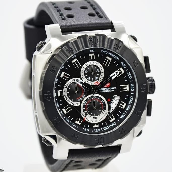 [New] Chronoforce 5221Ms Hitam Original