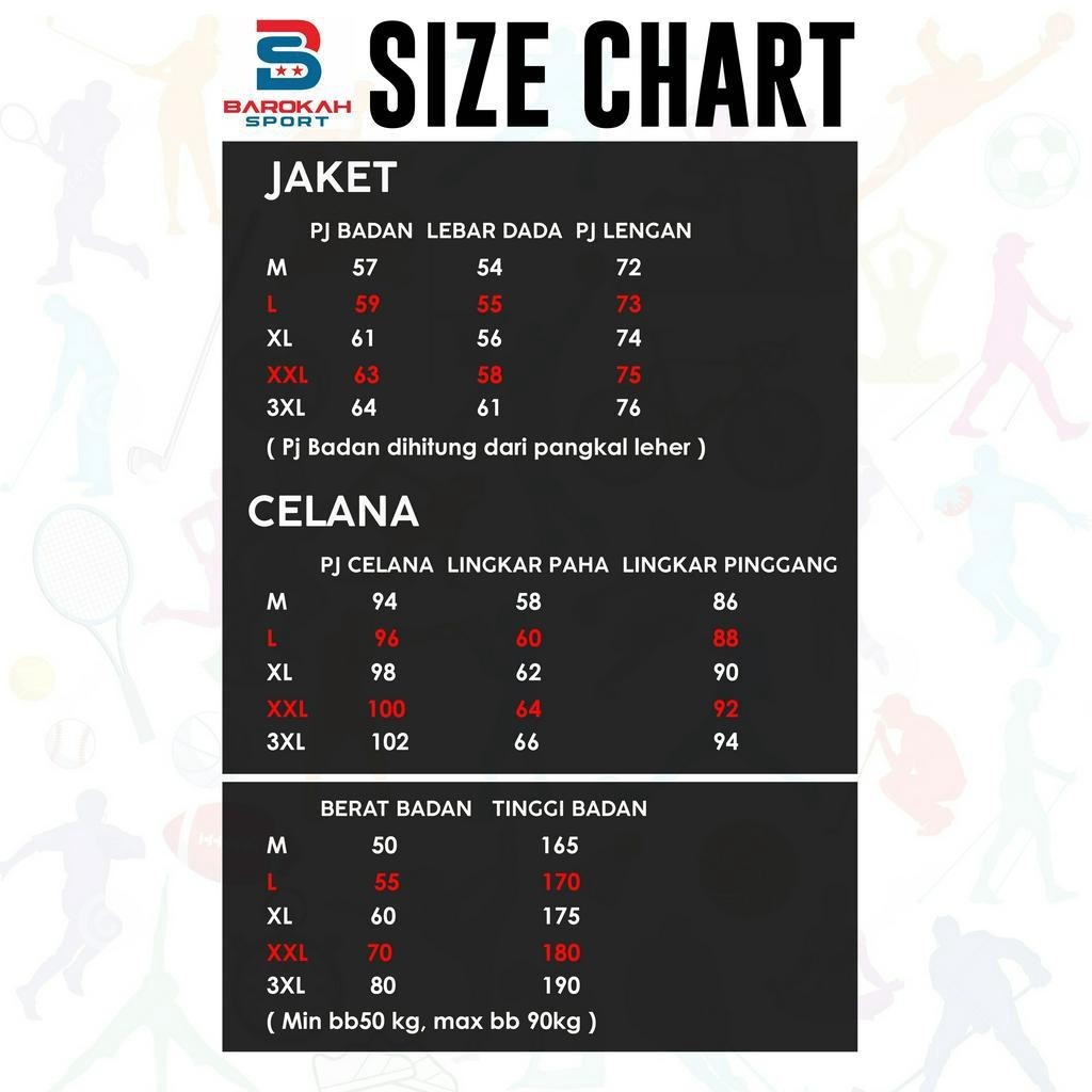 LL8 BAROKAH SPORT/FASHION PRIA/JAKET OLAHRAGA STELAN/SET OLAHRAGA JAKET CELANA/JAKET TRAINING/JAKET