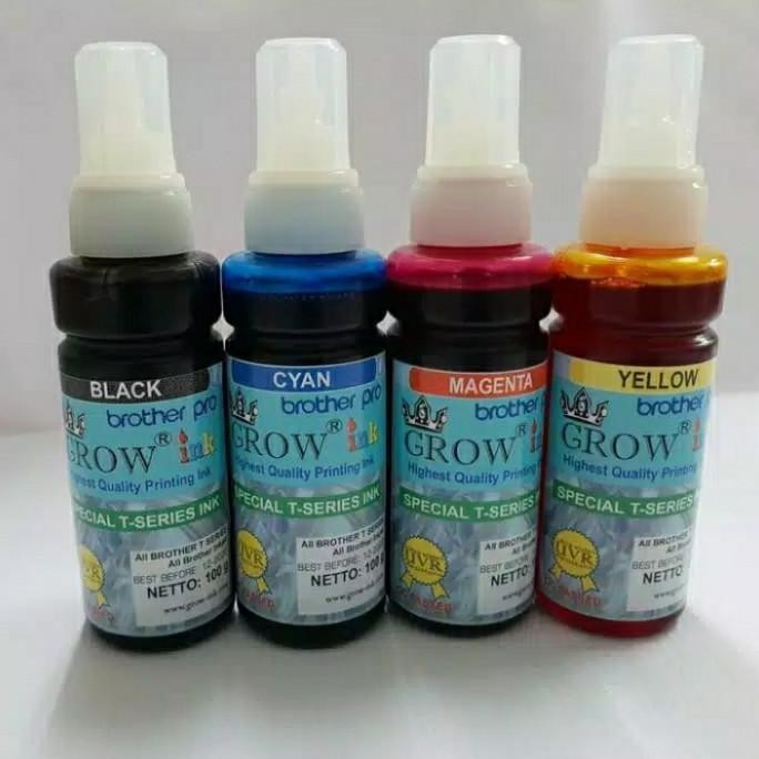 

TERBARU - 1 set Tinta GROW INK 100ml. B.Pro. Formula antibuntu.