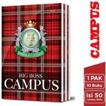 

Premium Buku Tulis Bigboss Campus 50 Lembar ( 1 Pak Isi 10 Buku) 100% Asli Bigboss Gratis Ongkir