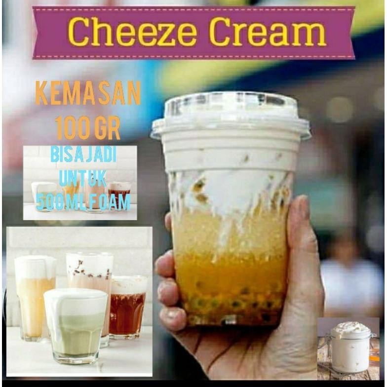 

PROMO chesee cream foam toping minuman kekinian kemasan 100 gram