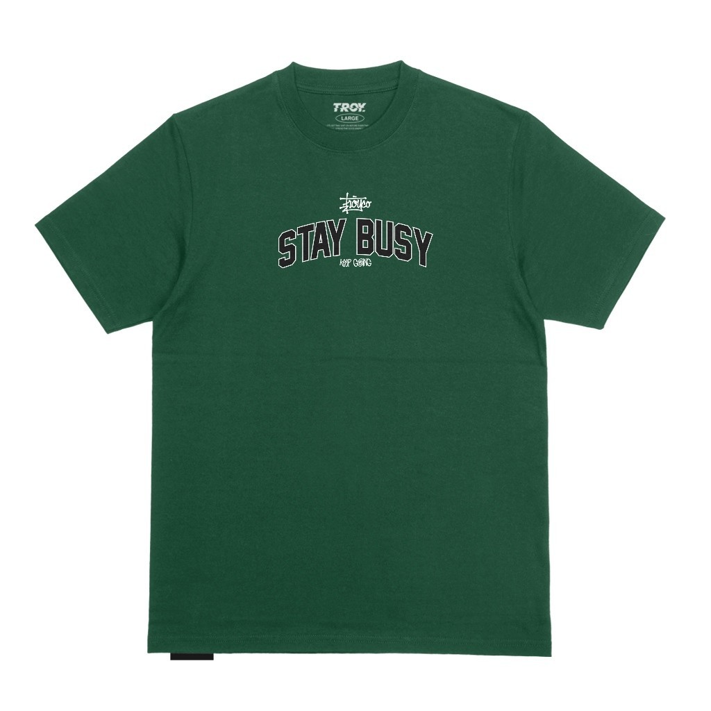 Troy Company Tshirt Forest Green Keep Going - Kaos Lengan Pendek Kaos Hijau MTD 2465