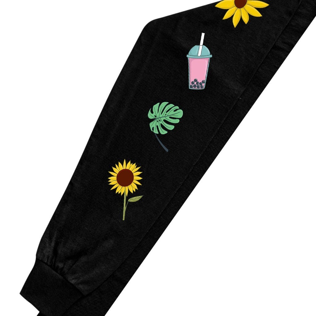 Troy Company Longsleeve Tshirt Black Summer Vibes - Kaos Lengan Panjang Hitam LS 2438