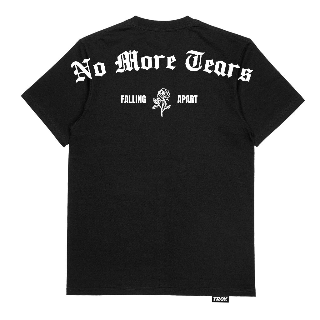 Troy Company Tshirt Black No More Tears - Kaos Pria Lengan Pendek Hitam MTD 2312