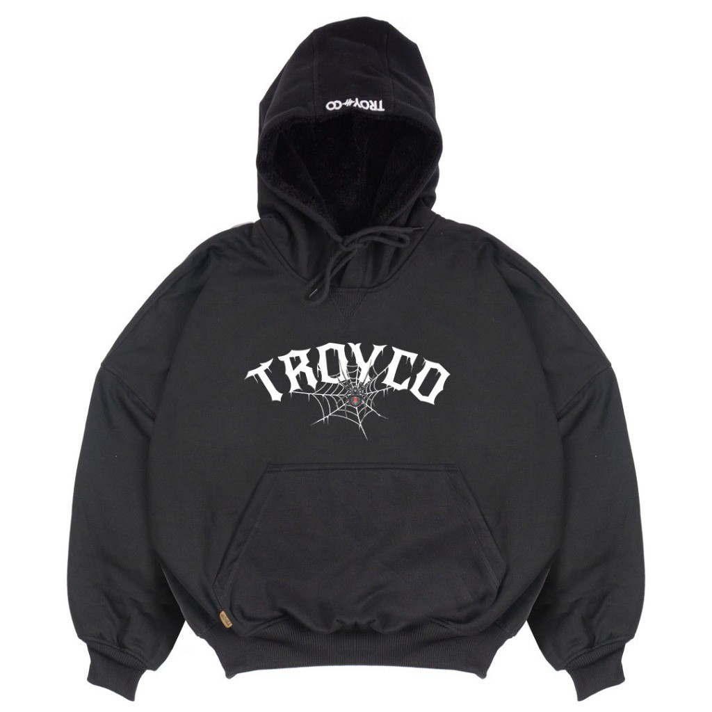 Troy Company Hoodie Boxy Oversize Hitam HB 2220