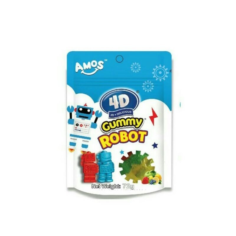 

Amos 4D Permen Jeli 3D Buah-buahan Robot 72 g