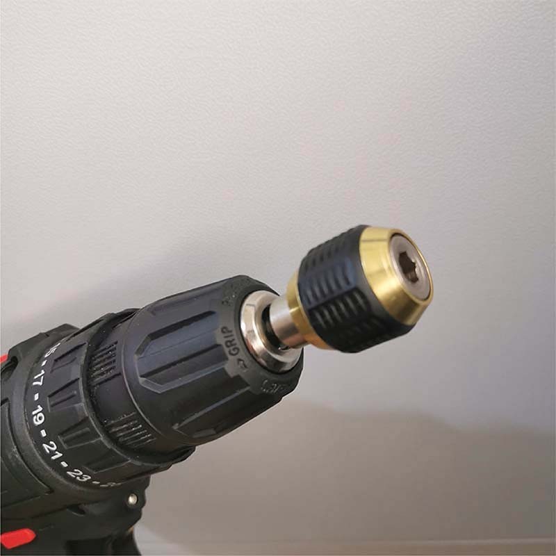 60mm Kepala Bor Drill Chuck Praktis Tanpa Kunci Kepala Bor Tanpa Kunci Mata Obeng Bor Listrik 1/4