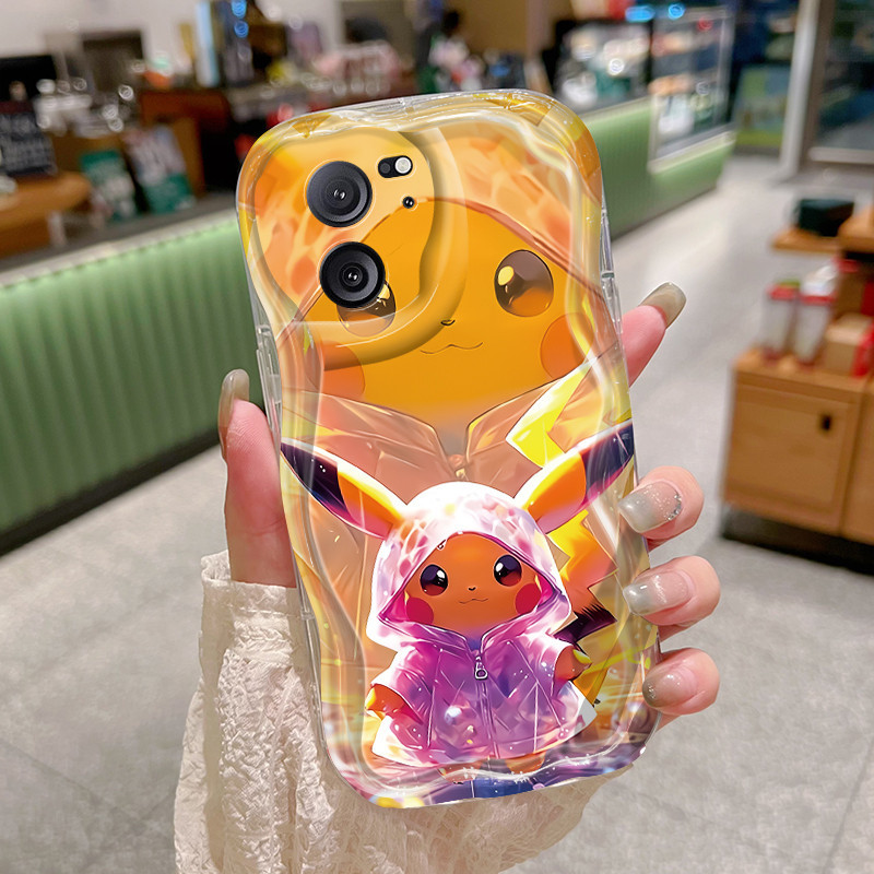 Casing Hp Untuk Xiaomi 13T Pro Redmi K60 Ultra POCO F3 Redmi K40 Pro Case Casing jas hujan Pikachu K