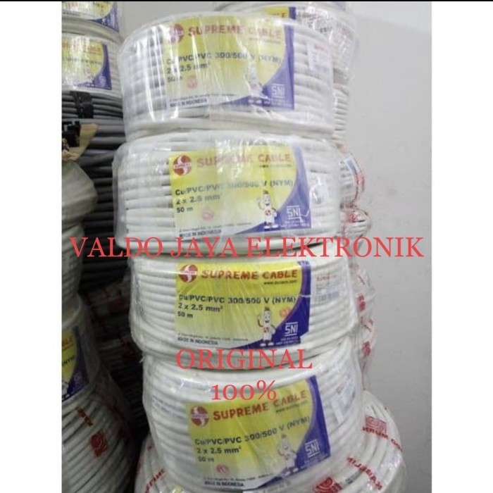 Supreme Kabel Listrik Nym 2X1.5 @50M Kabel Supreme Kabel Suprime