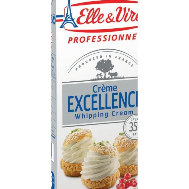

Elle & Vire Creme Excellence Whipping Cream 35% Fat 1Lt